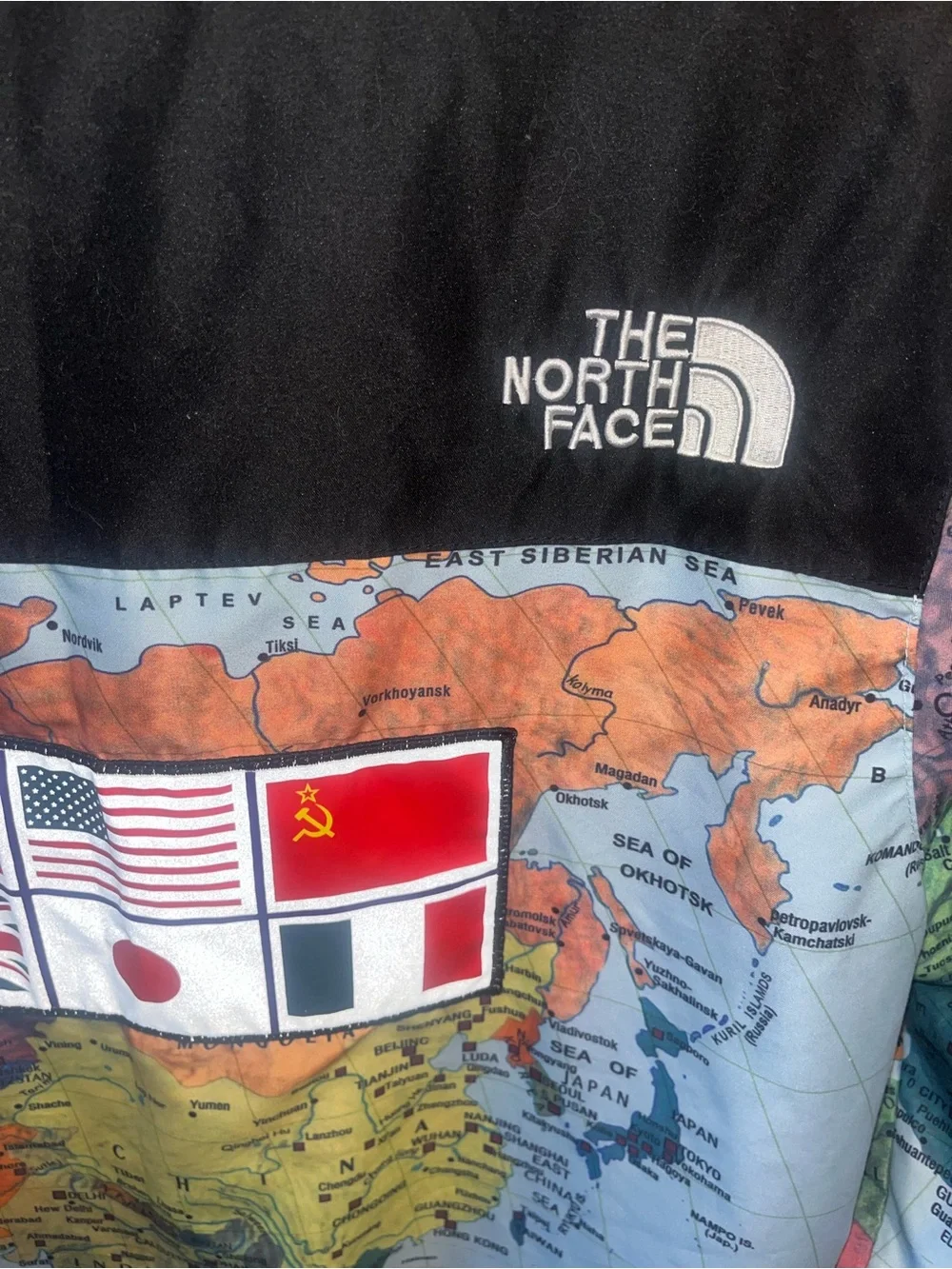 The North Face world map